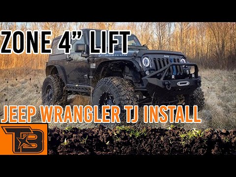 2002 Jeep Wrangler TJ 4\u201d Zone Suspension Lift Install