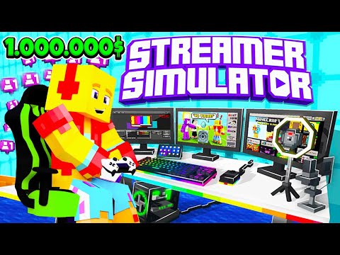 STEP from TRAMP to MILLIONAIRE *STREAMER SIMULATOR in MINECRAFT* 2