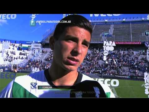 Ferreira: "Una felicidad muy grande". Vélez 4 - Olimpo 1. Torneo Primera División 2014. FPT.