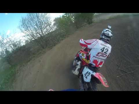 Szolnok motorcross. Senior-2t-retro kategória. 2.futam. 2017.04.23.