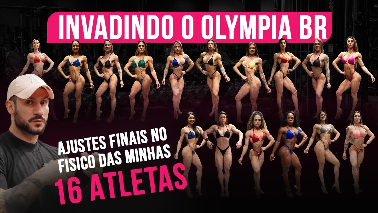 AVALIAÇÃO E AJUSTES NO FISICO DAS MINHAS 16 ATLETAS | INVADINDO O OLYMPIA BR