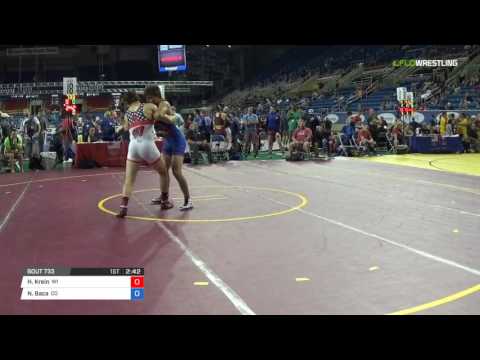 Junior GR 160 Round of 32 - Hayden Krein (WI) vs. Nathan Baca (CO)