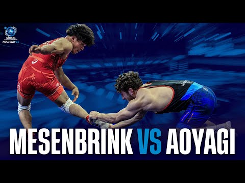 Mitchell MESENBRINK (USA) shocks world champion Yoshinosuke AOYAGI (JPN)