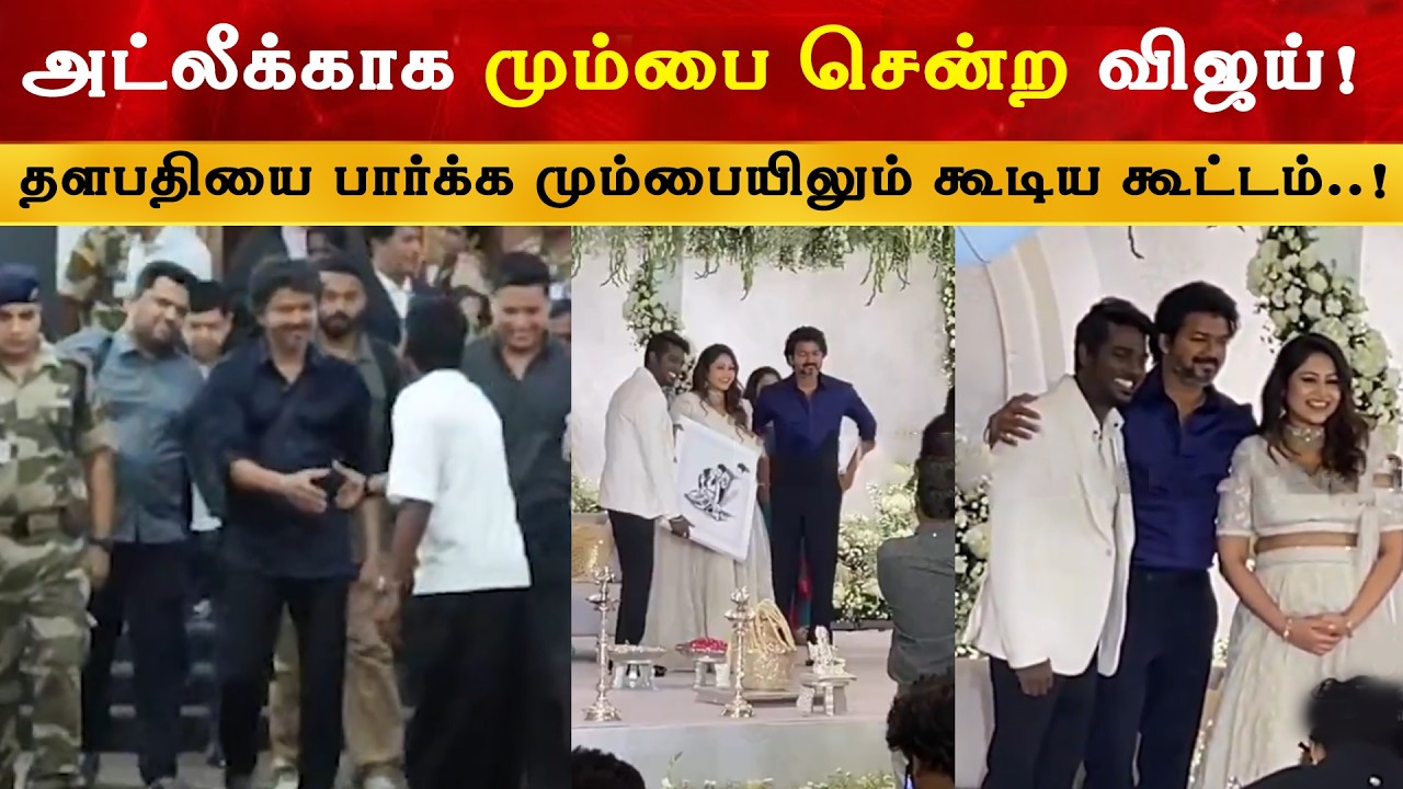 அட்லீக்காக மும்பை சென்ற விஜய் | Thalapathy Vijay Went to Mumbai to Attend Director Atlee