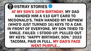 At My Son's 16th Birthday, My dad Handed Him A $10 Gift Card To McDonald's. Then Handed MY Nephew...