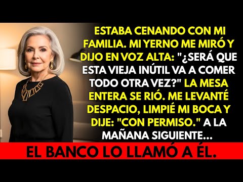 Mi yerno gritó: “¿esta vieja inútil otra vez?”… me fui, y mi respuesta al día siguiente lo congeló.