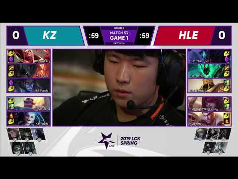 KZ vs HLE Highlights Game 1 LCK Spring 2019 W6D2 KingZone DragonX vs Hanwha Life Esports