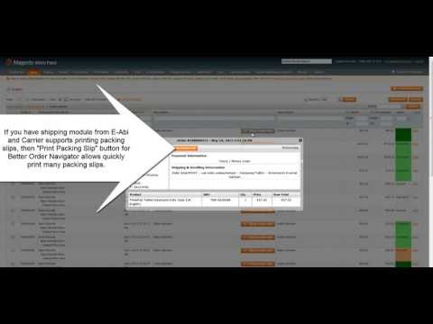 Add print packing slip button for Magento Order Navigator from E-Abi.ee