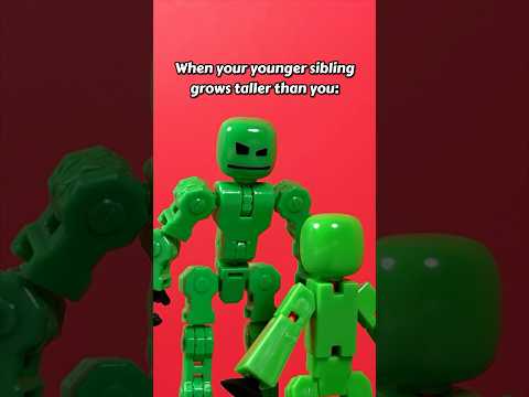 POV: Your younger sibling grows taller than you | #stikbot #stopmotion