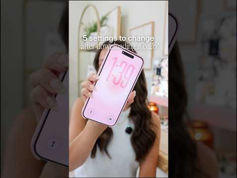 settings to change IMMEDIATELY after downloading iOS 26 iPhone update! #ios26 #shorts #iphone17