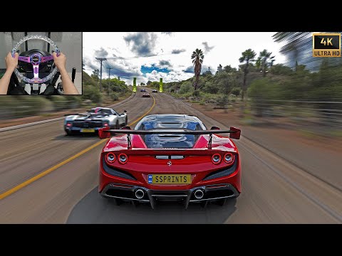 1200HP Ferrari F8 Tributo VS Hypercars | Forza Horizon 5 Steering Wheel Gameplay