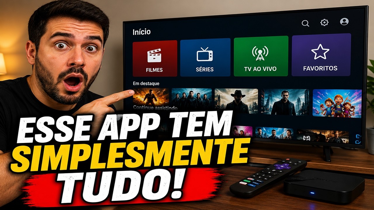 😱 O APP MAIS COMPLETO DO BRASIL! SEM TRAVAR e com MILHARES de FILMES, SÉRIES e TV AO VIVO!