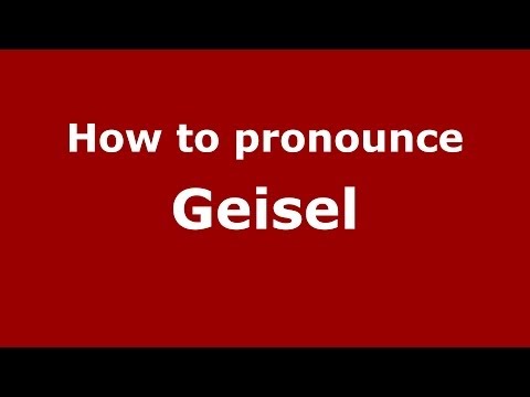 How to pronounce Geisel