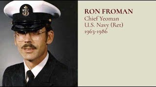 #TributetoaVeteran - YNC Ron Froman US Navy (Ret) 1963-1986