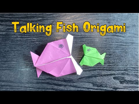 Origami Talking Fish | Origami Snapper Fish | Origami 3D Fish | Origami Fish