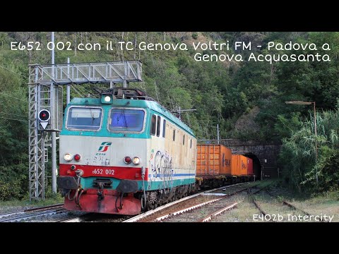 E652 002 con il TC Genova Voltri FM - Padova a Genova Acquasanta