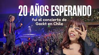 La adolescente que fui CUMPLIÓ su sueño 🥹 | Vi a GACKT en Chile 🖤