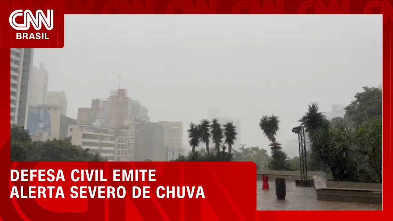 Defesa Civil emite alerta severo de chuva em São Paulo | CNN ELEIÇÕES