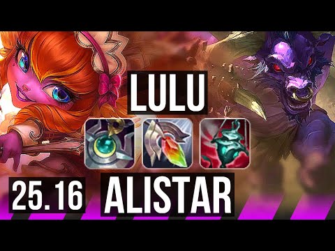 LULU & Nilah vs ALISTAR & Corki (SUP) | 24k DMG, 600+ games | EUW Master | 25.16