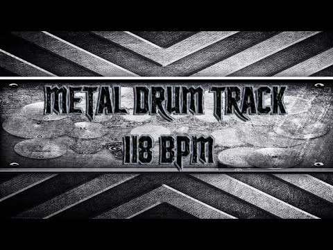 Death Style Metal Drum Track 118 BPM (HQ,HD)