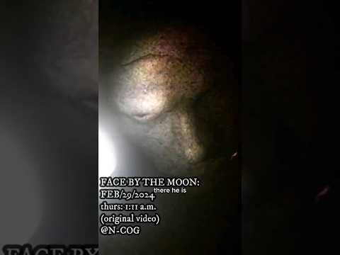 Face By The Moon...  #scary  #moon