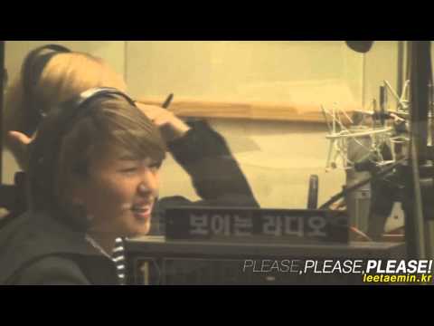 [fancam] 101025 SHINee taemin laughs at jonghyun's imitation @ Sukira KTR