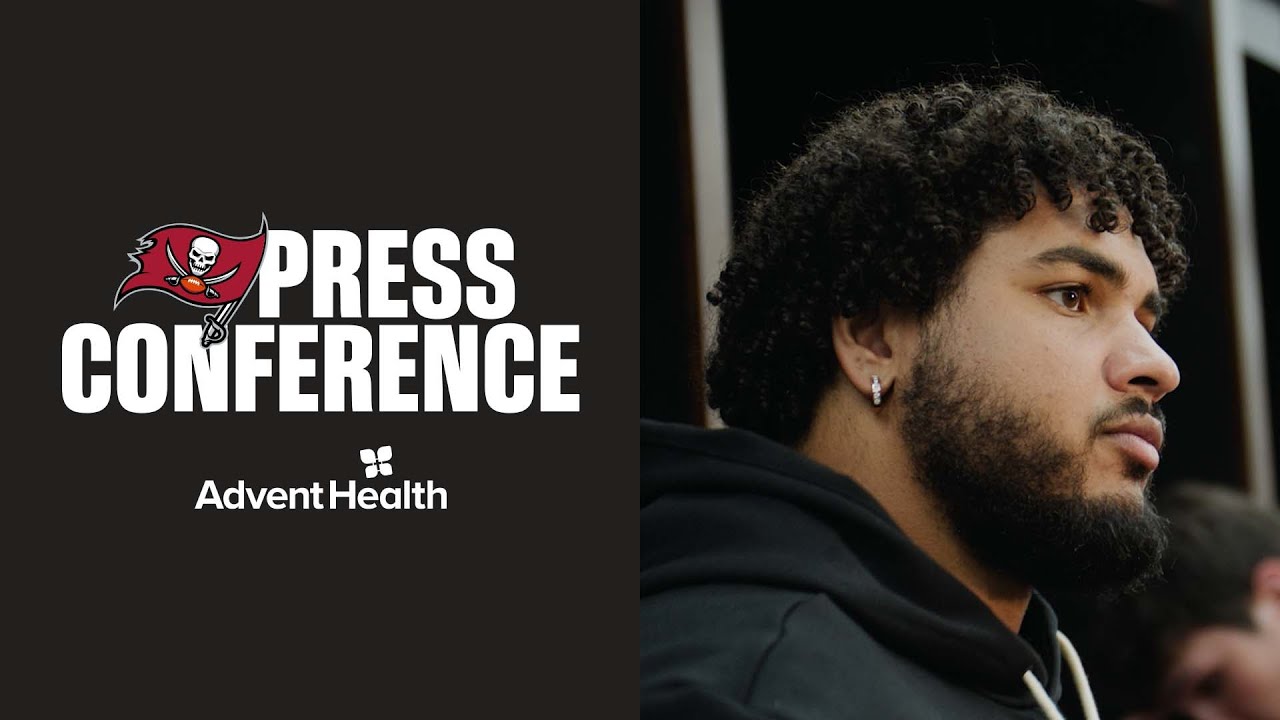 Tristan Wirfs & Jalen McMillan on Year’s Result | Press Conferences | Tampa Bay Buccaneers