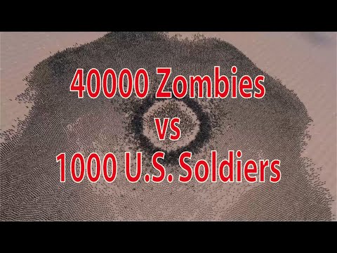 40000 Zombies vs 1000 U.S. Soldiers - Ultimate Epic Battle Simulator UEBS