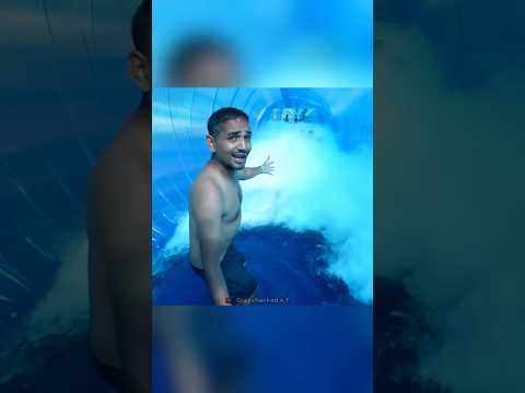 Liquid Nitrogen In Tunnel Swimming Pool | Mr Indian Hacker | #shorts