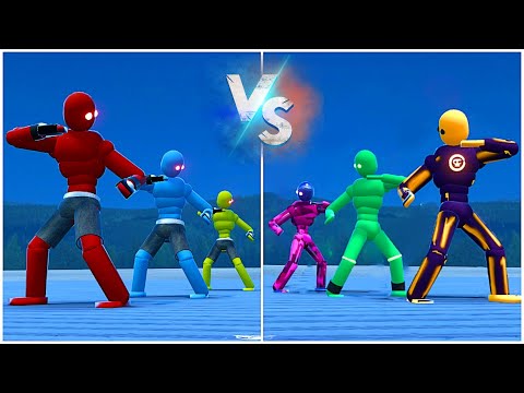 MMA Fighters NPC vs Dynamic AI Kick Fighter in Realistic Compilations with Active Ragdoll Physics