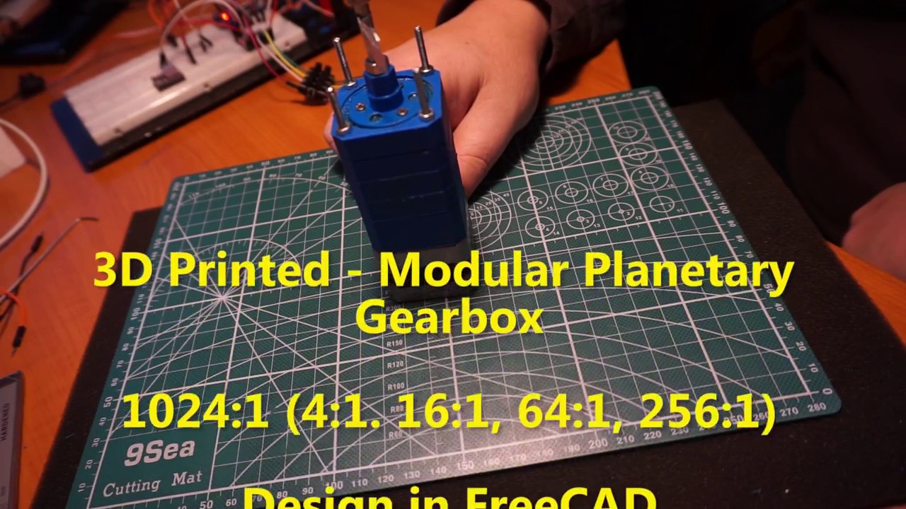 Modular Planetary gearbox  1024:1 - 3D Printed