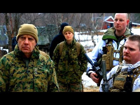 US Marine Corps Commandant, Sergeant Major visit Marines during NATO exercise in Norway
