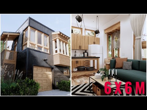 🟡 it looks like a CONTAINER, but it's NOT! industrial HOUSE DESIGN 🤩
