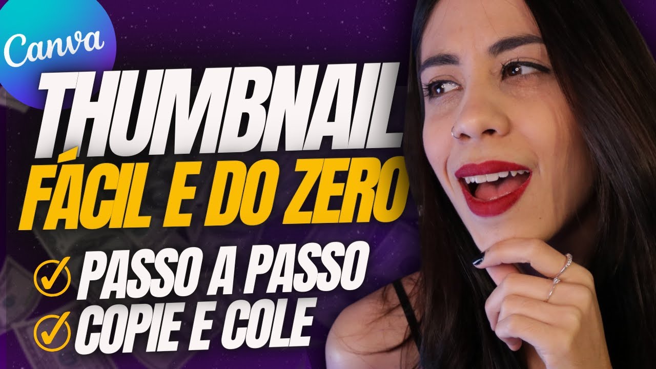 [THUMBNAIL com o CANVA GRÁTIS] Thumbnail Profissional p/ Youtube - Tutorial Completo