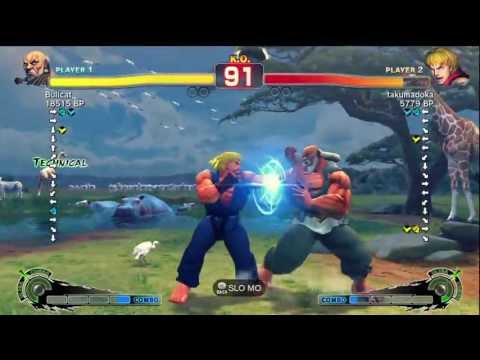 Bullcat [Gouken] vs takumadoka [Ken] SSF4 Japanese Online Ranked Matches - Xbox Live