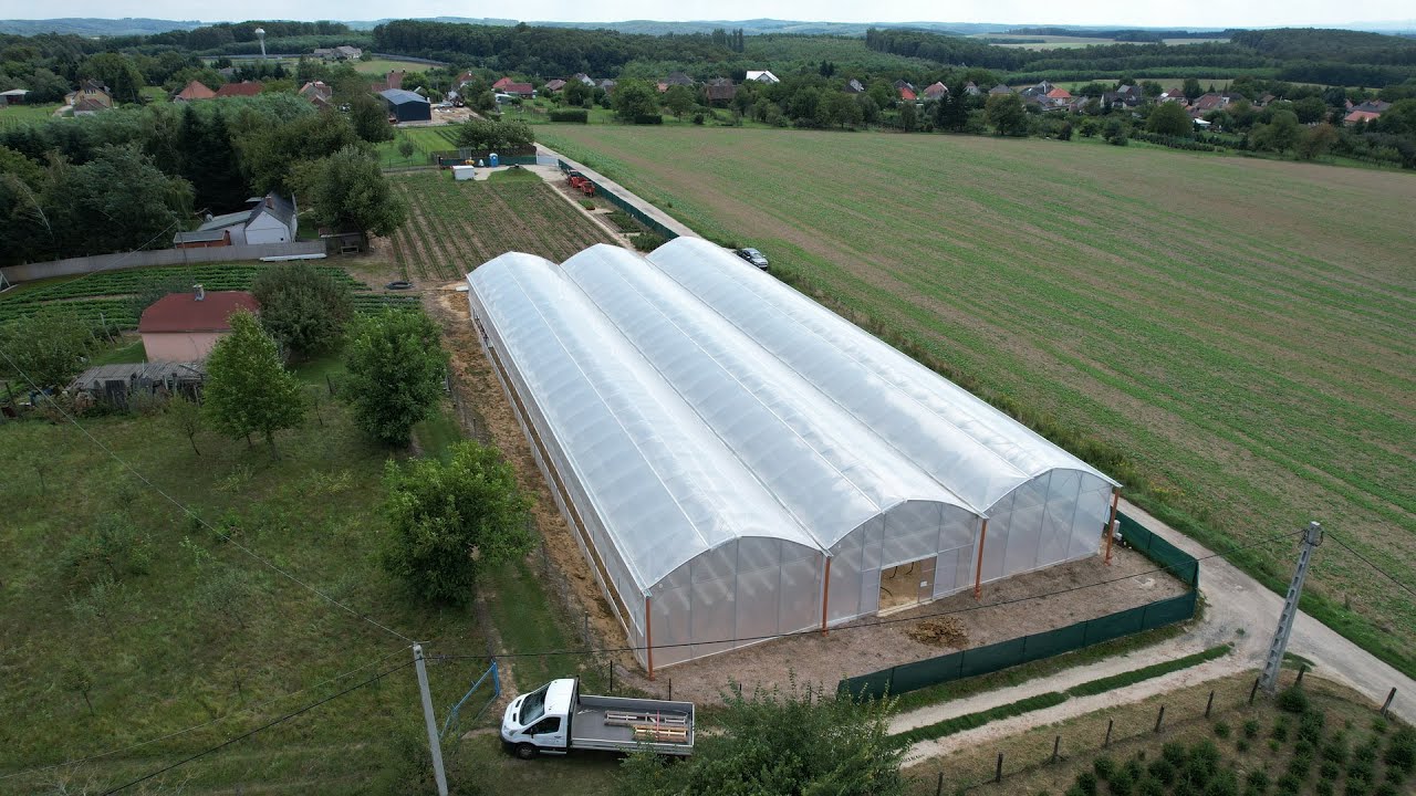 Blokk rendszerű fóliaház 1200 m2