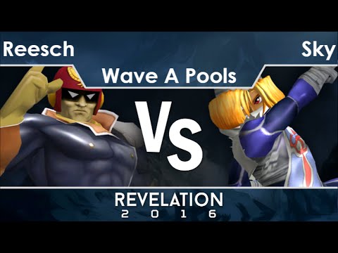 Rev2016  - Reesch (C Falcon) vs WYO | Sky (Sheik) Wave A Pools - Melee
