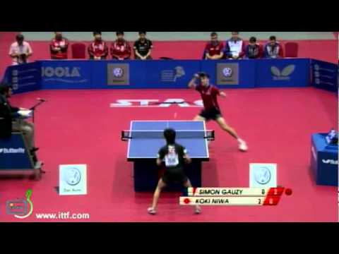 Simon Gauzy vs Koki Niwa[WJTTC 2011]