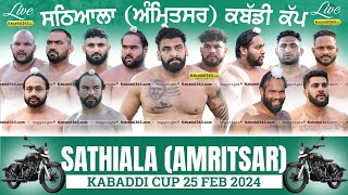 Sathiala (Amritsar) Kabaddi Cup 25 Feb 2024