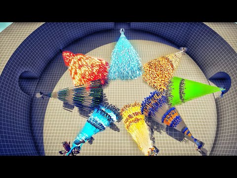 FREE FOR ALL - EVERY GOD TOURNAMENT - (*NEW* MOD)Totally Accurate Battle Simulator TABS