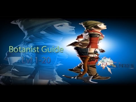 Final Fantasy 14 A Realm Reborn Walkthrough Botanist Guide Lvl 1-20 Items