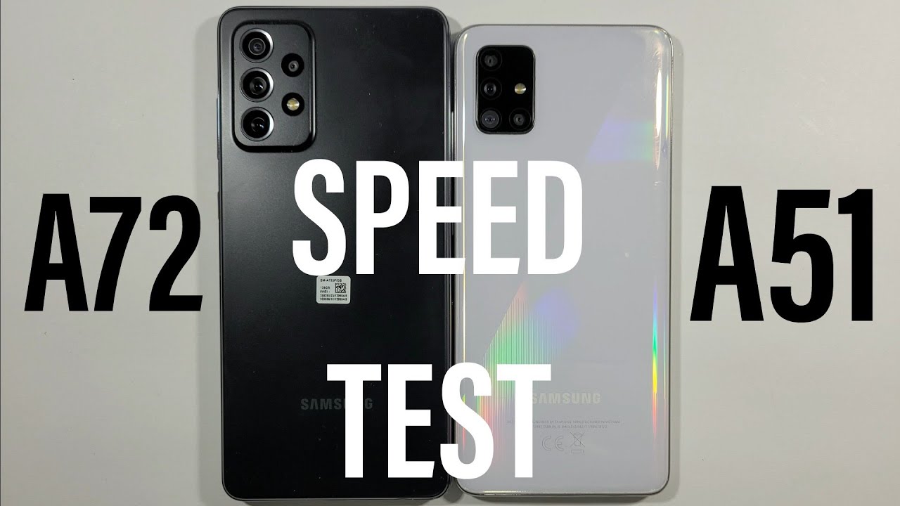 Samsung A72 vs Samsung A51 Speed Test