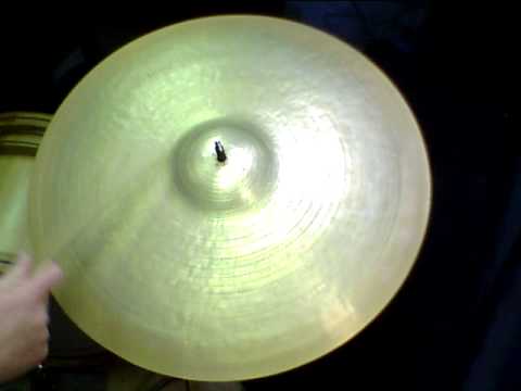 21 NP Kontroversial Ride, 2012g after client mods - Handcrafted cymbals by Craig Lauritsen.MOV