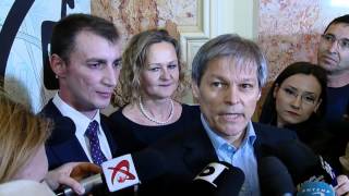 Declarații de presă la finalul lansarii cărţii poliţistului Marian Godină