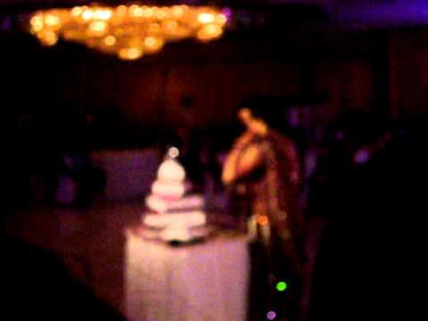 Cutting the Cake @ Kuljit's Wedding Reception 27/12/2009 New York
