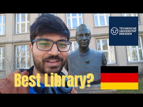 Best library for my productivity | TU Dresden campus | Studying in Germany