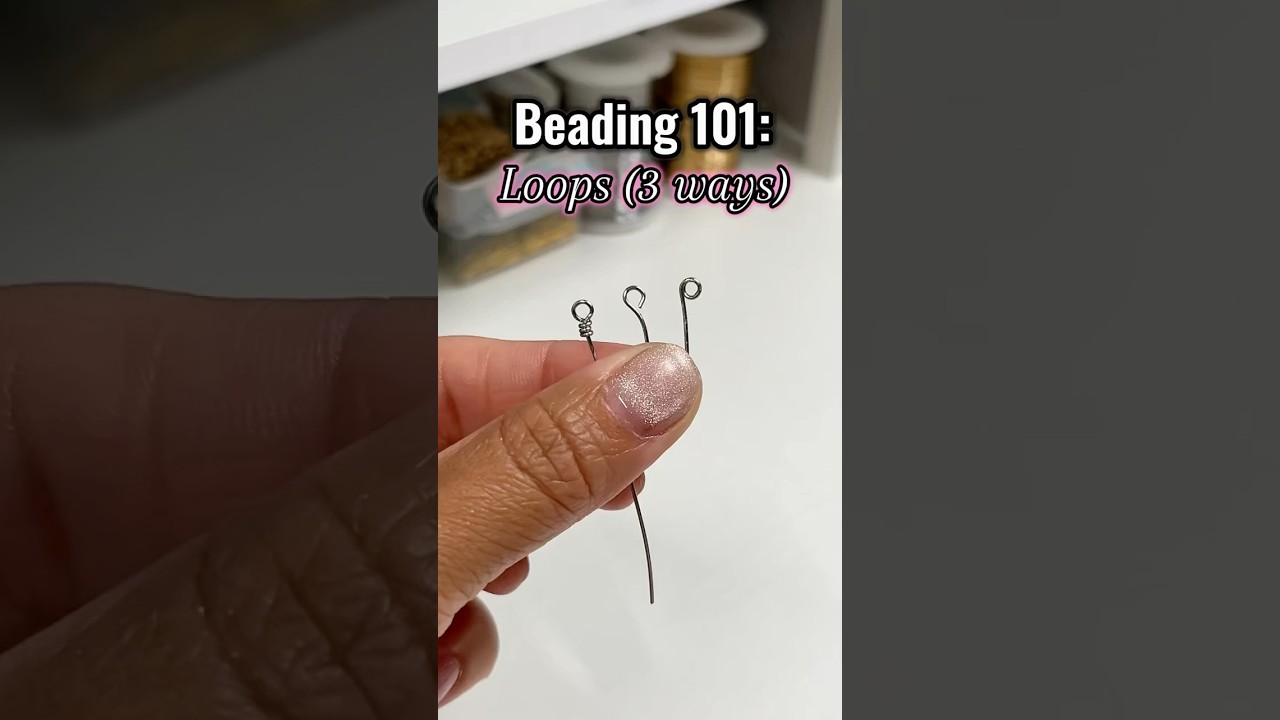 Perfect your loops 🙌 #wirewrappedjewelry #handmadejewelry #loops #diyjewellerymakingathome #beading