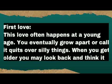 We only fall in love with 3 people in our lifetime? | Each one for a specific reason | KEEP ON LEARN