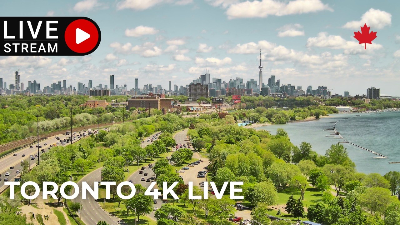 Live webcam view of Toronto Skyline & CN Tower Panorama