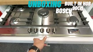 Unboxing Bosch Built in Hob Serie | 6 gas hob90 cm Stainless steel PCR9A5B90M